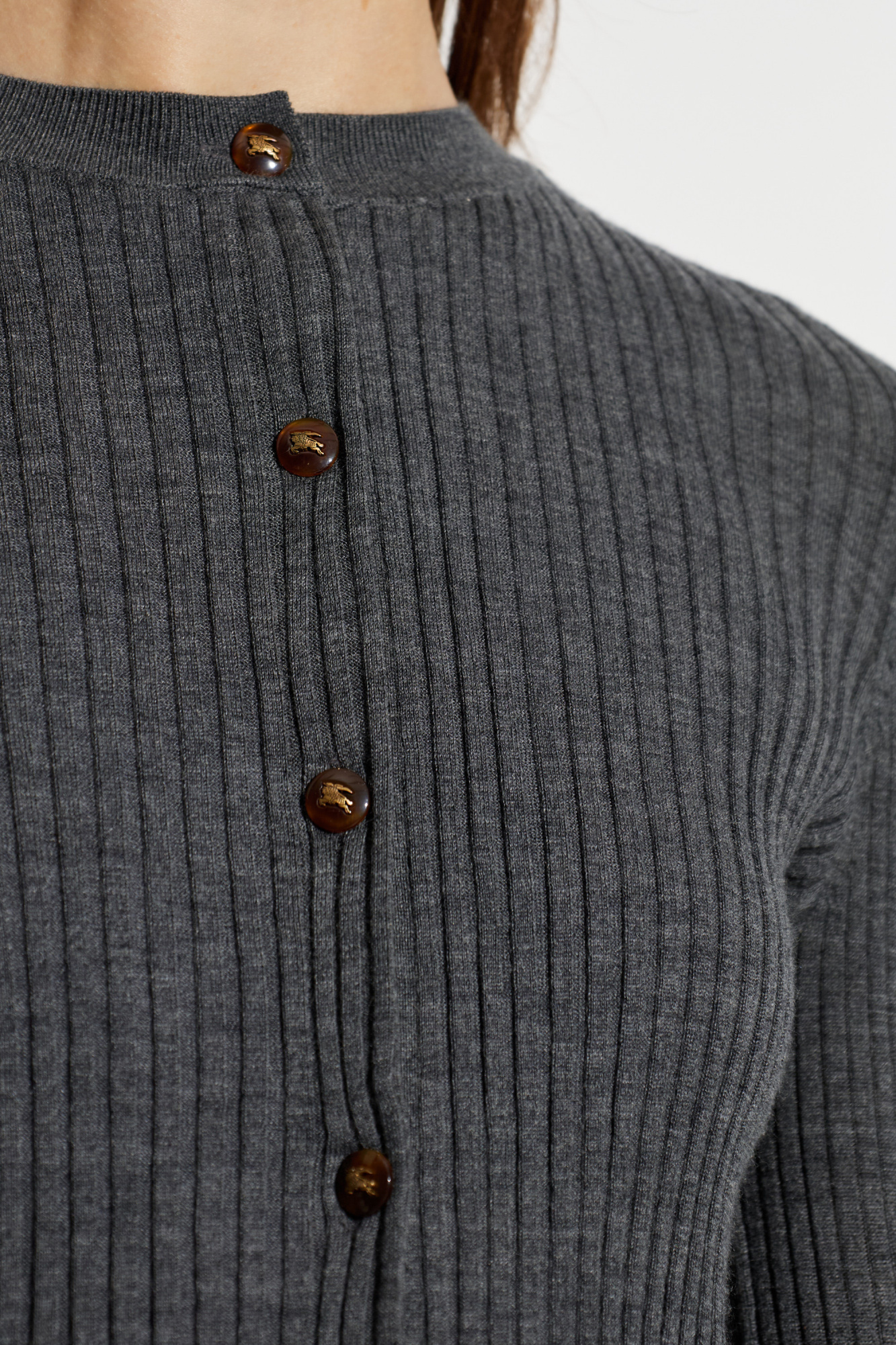 Grey 'Rae' cardigan Burberry - Vitkac GB